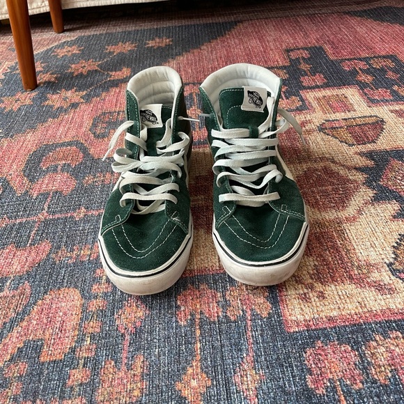 Vans, Green suede Hightop, Skater Shoe, Mens size 11 - Picture 8 of 8